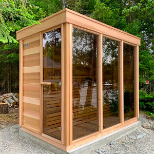 Sauna Moderna Boyce in Cedro Rosso Occidentale, 9KW, Infrarossi Lontani, Vapore Secco, Capacità per Una Persona, Repellente Naturale per Insetti, Aroma Ricco - Product Image 4