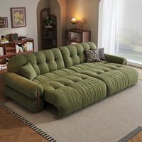 Bürosofa Einfaches Business-Empfangssofa Kleines Dreisitzer-Stoffsofa mit Bettfunktion und Couchtisch