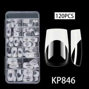 การ์ดโชว์เล็บปลอมแบบใส PVC 120 ชิ้น พลาสติกพิมพ์ลาย สำหรับโปรโมชั่น อุปกรณ์ตกแต่งเล็บ - Product Image 5