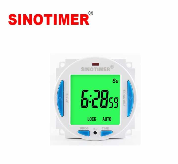 SINOTIMER 220V LCD Digital Programmable Control Power Timer Switch