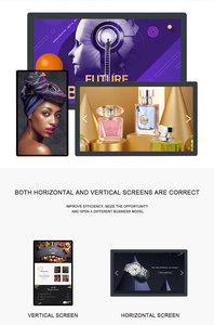 4K màn hình treo tường kỹ thuật số biển <span class=keywords><strong>LCD</strong></span> hiển thị màn hình quảng cáo siêu mỏng Video hiển thị kỹ thuật số Bảng menu - Product Image 3