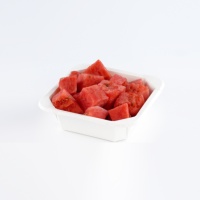 Rechthoekige kraftpapieren voedselbak met transparant deksel, wegwerpverpakking voor salade, fruit en maaltijden