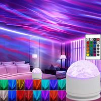 TSINYE-Projecteur Aurore à 16 couleurs, design moderne d'ondulation d'eau, décorations de fête de Noël, veilleuse