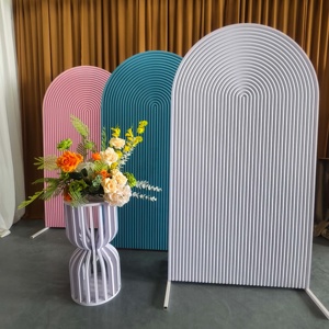 Fondo de PVC Personalizable KAVI en Tono Azul Pastel con Diseño Moderno y Sencillo para Bodas, Fiestas de Cumpleaños y Uso en Exteriores - Product Image 5