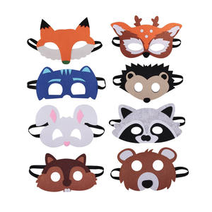 Máscara <span class=keywords><strong>de</strong></span> fieltro <span class=keywords><strong>de</strong></span> <span class=keywords><strong>animales</strong></span> <span class=keywords><strong>del</strong></span> <span class=keywords><strong>bosque</strong></span>, 8 unidades, para fiesta <span class=keywords><strong>de</strong></span> cumpleaños, disfraz <span class=keywords><strong>de</strong></span> vestir - Product Image 2