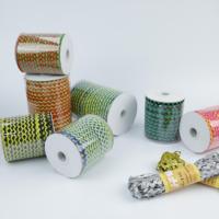 Ruban en dentelle tricoté en polyester respirant et écologique, tressé en forme de Z, pour bordure de rideau, embellissement de vêtements, costumes et projets DIY