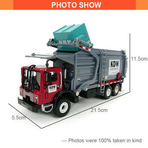Modellino di <span class=keywords><strong>Camion</strong></span> Trasportatore di Materiali KDW 1:24, Veicoli Giocattolo in Metallo Pressofuso, Modellino Auto in Scala, <span class=keywords><strong>Camion</strong></span> della <span class=keywords><strong>Spazzatura</strong></span> Giocattolo - Product Image 5