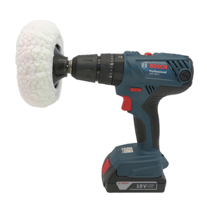 Tampons de polissage en laine artificielle blanche de 5-6 pouces, tampons de lustrage doux, bonnets de polissage en microfibre pour l'entretien automobile et le polissage de la peinture - Product Image 6