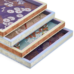 ถาดโชว์เครื่องประดับสไตล์พระราชวังจีน ถาดไม้โบราณสำหรับใส่สร้อยข้อมือ ลูกปัด หยก ของสะสม - Product Image 3