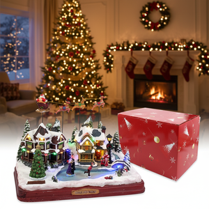 4PCS/CS Home Outdoor Christmas Ornament Set 14 \ "X8.5 \" X11 \ "Snowman Wind Lamp con DC/Battery Power Plastic Christmas Lights - Product Image 3