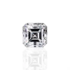 Madonna Gra Certification D E F Color Asscher Cut VVS Loose Moissanite Diamonds