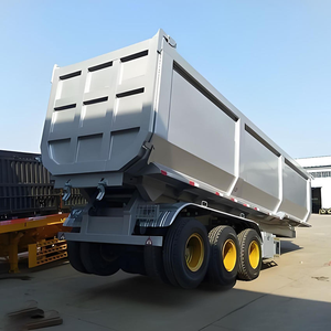 Sortie d'usine : Semi-remorque benne hydraulique en U à 2/3/4 essieux, 50-80 tonnes, à vendre - Product Image 2