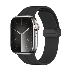Dây đeo đồng hồ Ultra Luxury All IWatch Series, chất liệu silicon thoáng khí, có thể điều chỉnh, khóa từ tính gấp gọn, dây đeo da cao cấp - Product Image 5