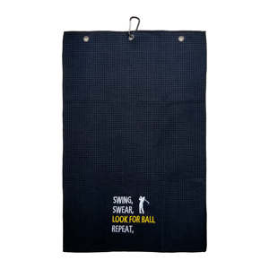 Juego de Dos Piezas Textiles, Toalla de Microfibra de Golf con Logotipo Bordado Triple, Gran Venta - Product Image 2