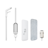Serpillère à pulvérisation en microfibre JESUN avec bouteille détachable à une touche, serpillère plate à fine brume pour le nettoyage des sols en carrelage, bois et stratifié