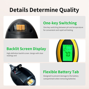 Tester Meter tanah taman, alat pengukur kelembapan <span class=keywords><strong>PH</strong></span> Meter 3 In 1 Tanah portabel temperatur - Product Image 4