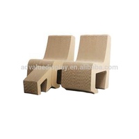 Table et chaise en carton robustes, confortables, pliables, modernes et écologiques