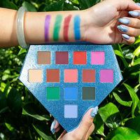 Palette de fards à paupières DIY 13 couleurs avec logo personnalisé, haute pigmentation, créez votre propre maquillage pour les yeux