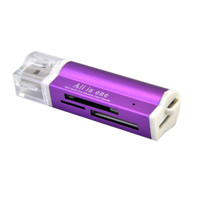Lecteur de carte USB 2.0 externe All One pour TF/SD MS/M2 Memory Stick pour drone Action Camera Dash Cam Vente en gros