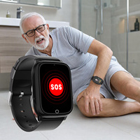 VFA83S 4G SOS-Anruf Smartwatch für Senioren Videoanruf Echtzeit-GPS-Positionstracker Sturzalarm Herzfrequenz Gesundheitsüberwachung Armband