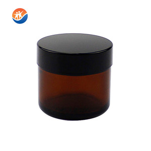 <span class=keywords><strong>Set</strong></span> di Vasetti in Vetro Color Ambra per Cosmetici, Vuoti, con Tappo a Vite e Serigrafia - Product Image 3
