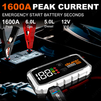 DELBEST S9 Démarreur de batterie 20000mAh, Sorties Multi USB et Type-C, Batterie de secours pour voiture