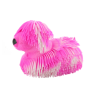<span class=keywords><strong>Tiktok</strong></span> Venta caliente OEM Squeeze Toys 2 Tone Bushy Hair Puffer Dog Light up Stress Puffer Ball Fidget para niños - Product Image 5