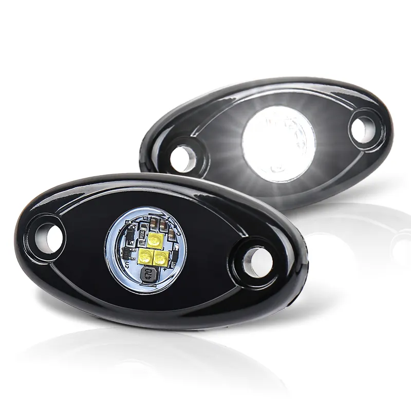 OVOVS Car Accessories 2 inch LED Rock Light Single Color Rock Light Pods for jeep atv utv mini truck 4x4