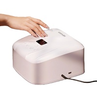 Lampe à ongles UV LED 72W à double zone avec capteur, support de téléphone portable, double longueur d'onde, portable, à brancher, pour usage domestique et en salon – Nouveau design