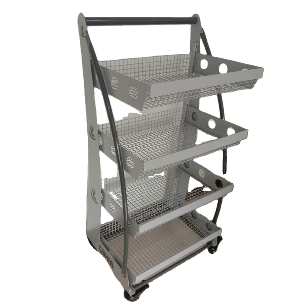 卸売レッドブルディスプレイラック、金属および木製の陳列棚