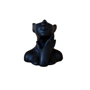 Face Storage Box Plastic Round Pen Holder Cosmetic <b>Organizer</b> <b>Desktop</b> Ornament Vase Nordic Style Home Decor - Product Image 5