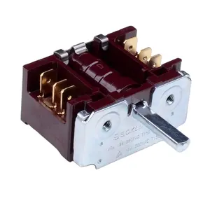 Interruptor giratorio selector de horno, interruptor giratorio de 6 vías/interruptor rotativo codificado binario