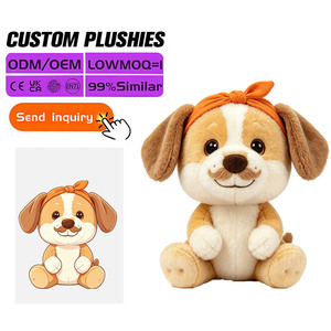 Peluche <span class=keywords><strong>de</strong></span> Cachorro <span class=keywords><strong>de</strong></span> Dibujos Animados Personalizado, 30 cm, Lindo y Suave, Relleno <span class=keywords><strong>de</strong></span> Algodón PP, OEM ODM CE EN71, 100 Piezas MOQ para Colección Infantil, Venta al Por Mayor - Product Image 1