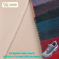 Tela de malla transpirable 100% poliéster impermeable de punto por urdimbre para parte superior de zapatillas y lenguetas de calzado deportivo, venta directa de fábrica OEM ODM