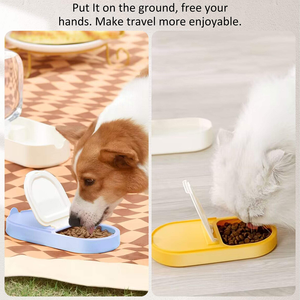 Juego de Botella y Tazones de Agua para Perros, Ecológicos, de Plástico, Impermeables, para Exteriores, con Diseño Sólido Moderno, Portátiles para Viajes, Venta al Por Mayor - Product Image 5