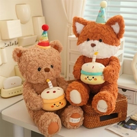 Junwo usine de jouets en peluche en peluche gros cochon rose jouets beaux chiens pandan petit ours jouets animaux