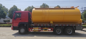 HOWO chân không nước thải hút xe tải 6x4 4x2 12000 lít 10000 L bể tự hoại xe tải làm sạch hệ thống thoát nước - Product Image 6