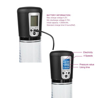 Masturbador Eléctrico Masculino Kovida, Ejercitador de Pene con Pantalla LCD, Productos de Plástico para Agrandar el Pene con Vacío