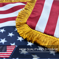 Drapeau de bureau miniature personnalisé avec logo et texte imprimés, franges de luxe, couleurs vives, fanion personnalisé, efficace pour les entreprises