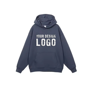 Hot Sales Street Casual Loose Sport Pullover <b>Men's</b> <b>Hoodies</b> Customized Embroidered Cotton Drop Shoulder Oversized <b>Men</b> <b>Hoodies</b> - Product Image 2