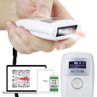 Netum-escáner de código de barras para teléfono, lector de código de barras inalámbrico, 1D, 2D, diente azul, para Win/Android/IOS, OEM, acepta fábrica