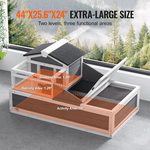 Op Maat Gemaakte Cederschildpaddenhuizen Voor Binnen-En Buitengebruik, Schildpadverblijven, Tweekamerreptielenverblijven - Product Image 3