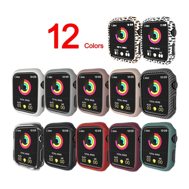 Tschick Watch Case for Apple Watch 7 12 Colors 45mm Protective Case PC Protective Case for IWatch7