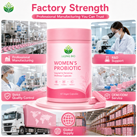 Capsules de probiotiques pour femmes en marque privée OEM avec canneberge et vitamine C, 60 capsules végétaliennes
