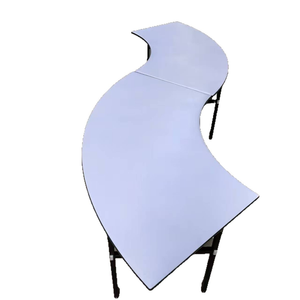 Table de banquet ronde pliante moderne en PVC style ferme W-93 à prix réduit pour événements, hôtels et restaurants - Product Image 1