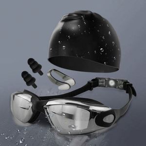 Gafas de Natación Profesionales Impermeables Antivaho Anti-UV de Alta Penetración PVC Adulto Hombre Mujer Universal Marco Grande Siete Colores - Product Image 6