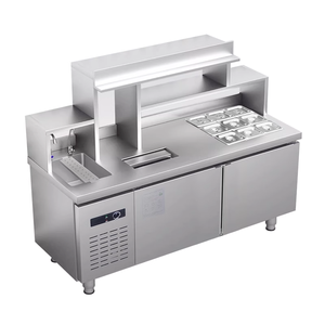 Nuevo refrigerador de tienda de té de la leche de acero inoxidable, equipo de barra de té de burbujas para mostrador de barra de jugos para tiendas y tiendas - Product Image 2