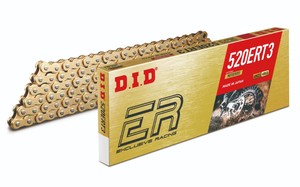 Cadena de Distribución para Motocicleta DID Fabricada en Japón 520ERT3 X 120ZB Dorada de Competición Nueva Sin Anillos - Product Image 5