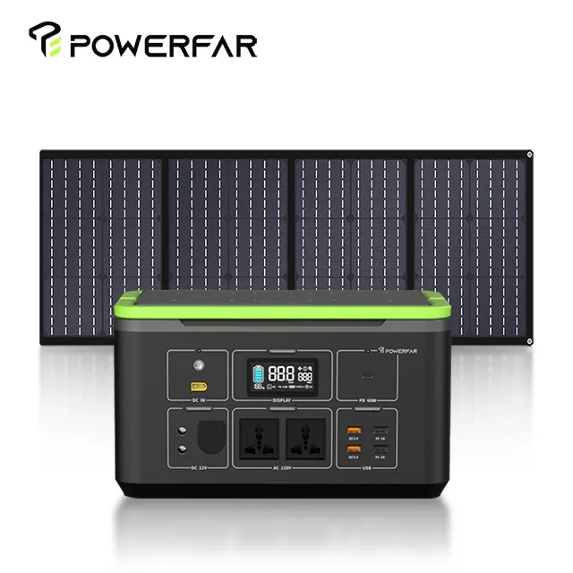 Portable Power Station 1036.8Wh Lithium Battery Pack For Home Emergency Power With 230V/1000W AC Outlets Outdoor RV Camping