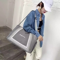 Grand sac de Sport en toile pour femmes, logo personnalisé de luxe, pour le week-end, la Gym, les voyages et les soirées